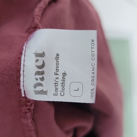 Pact Organic Cotton Vintage Jersey Notch Neck Short Sleeve Polo Men's Sz L - Picture 3 of 7